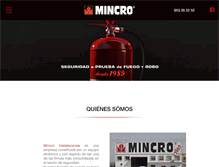 Tablet Screenshot of mincro.es